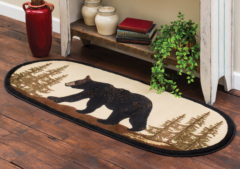 Black Forest Decor Cabin Life Lodge Kitchen/Bath Rug