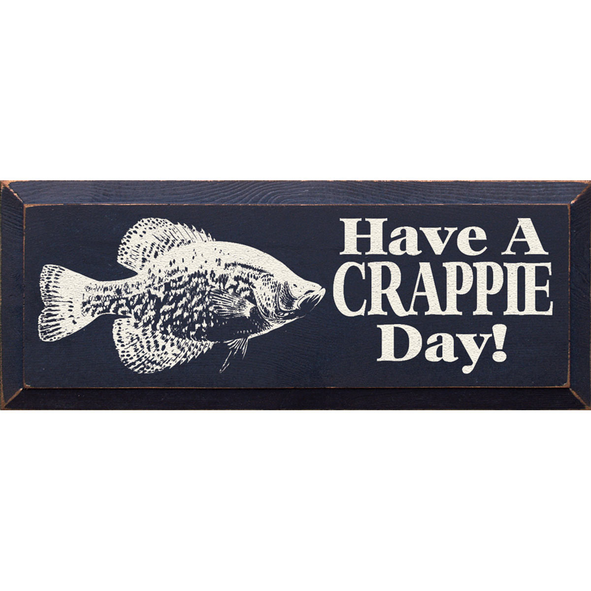 Wooden Wall Art, Crappie Day Wood Sign