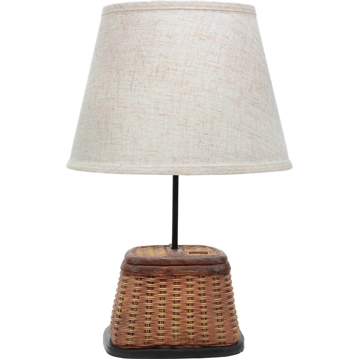 Fishing Creel Accent Table Lamp - Cabin Lighting from Black Forest Decor