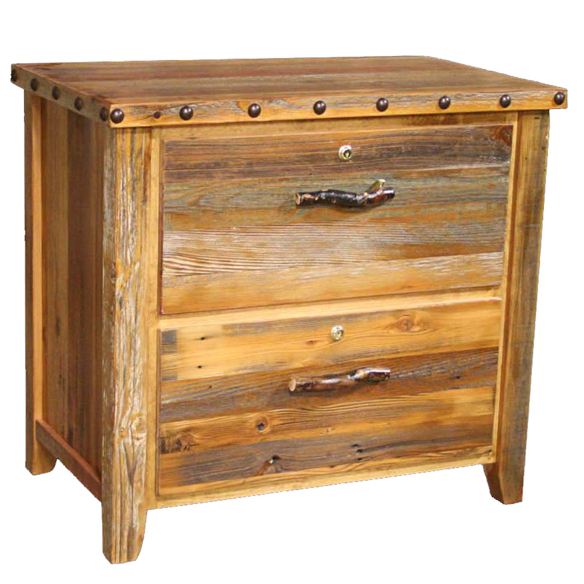 wood lateral file cabinet with lock