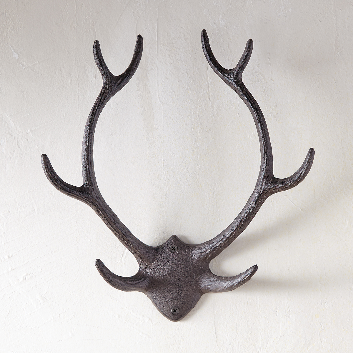 Cast Iron Moose Antlers Decorative Metal Wall Hooks - 9 - Bed Bath &  Beyond - 35734383