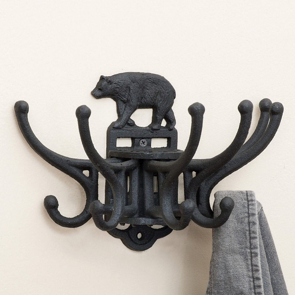 Antique Cast Iron Swivel Wall Hook 3-in-1 Vintage Decorative Rustic Metal  Clothing Hanger Wall Mounted Hand Towel Rack Holder