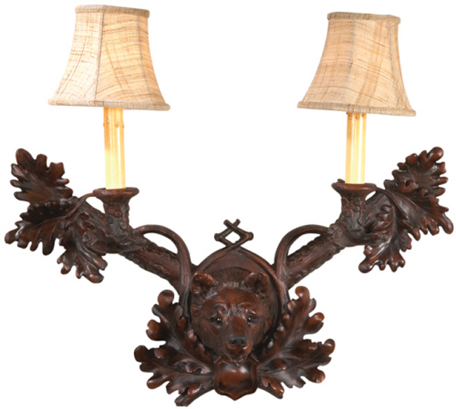 bear wall sconce