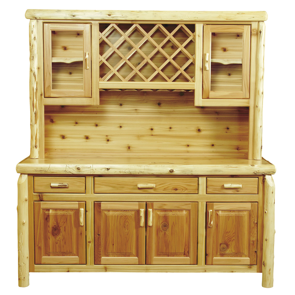 Wine rack 2025 buffet hutch