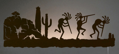 Kokopelli Back Lit Wall Art | Black Forest Decor