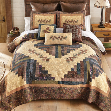 Image of Pinecone Diamond Quilt - King