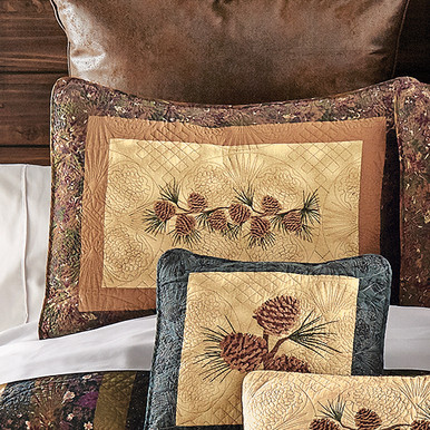 Image of Pinecone Diamond Quilt Sham