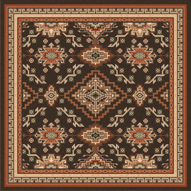 BLACK FOREST DECOR Rustic Reflections Rug Square 8 Ft BLACK FOREST DECOR Rustic Reflections Rug Square 8 Ft