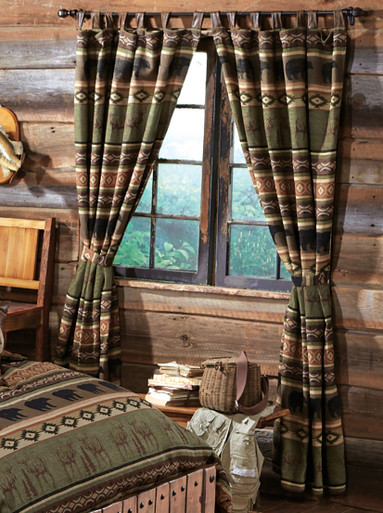 Image of Timber Woods Moose & Bear Drapes