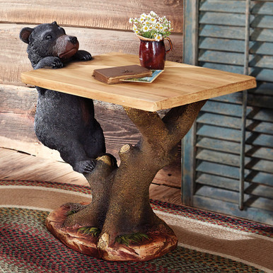 Image of Black Bear Climbing Accent Table