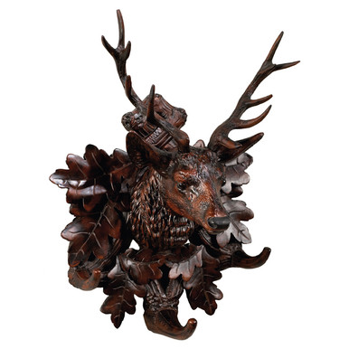 Black Forest Stag Three Hook Coat Rack | Black Forest Decor