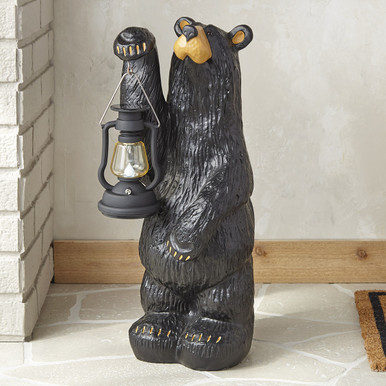 ハーマン　Rainforest Bear グロウラー入り Koleman Grand Bear with Lantern | Black Forest Decor