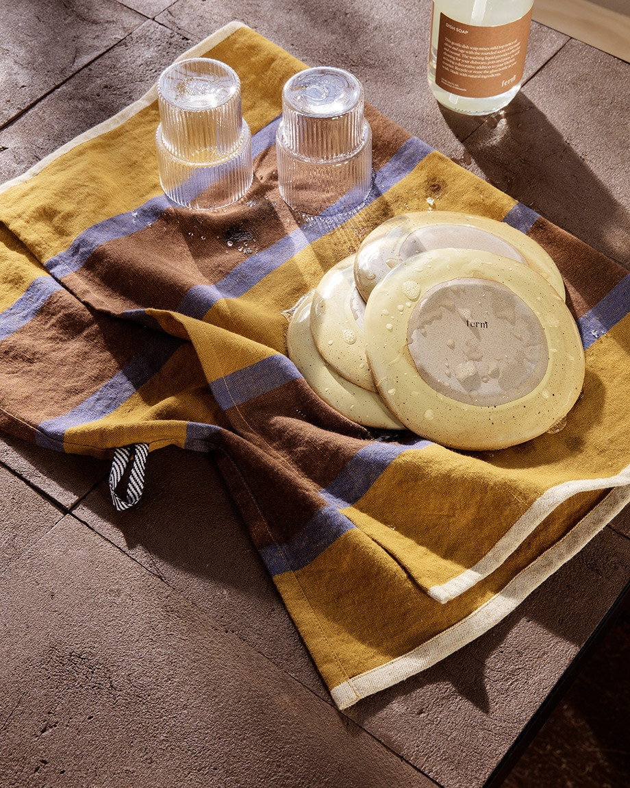 Hale Tea Towel by ferm LIVING - lifestyle view 2