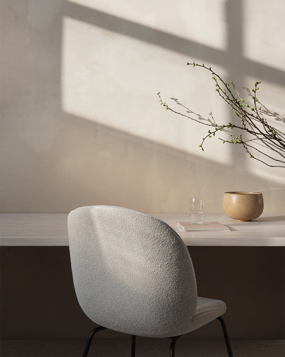Beetle Upholstered Dining Chair by Gubi - lifestyle view 2