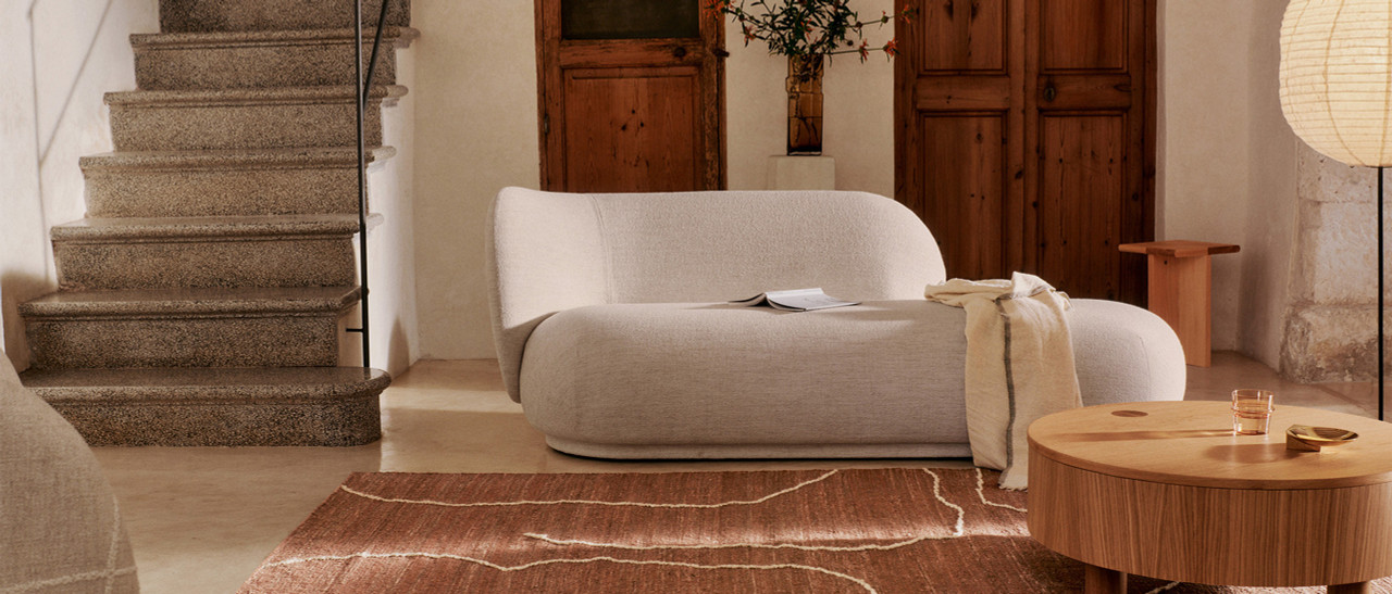 Rico Divan by ferm LIVING | Sculptural Luxury Seating for Modern