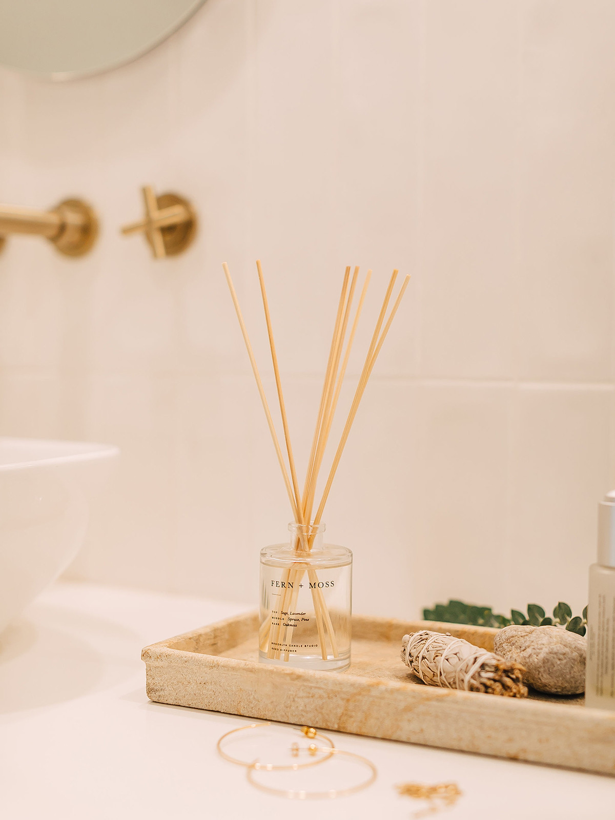 Brooklyn Candle Studio Fern + Moss Reed Diffuser - Thumbnail 4
