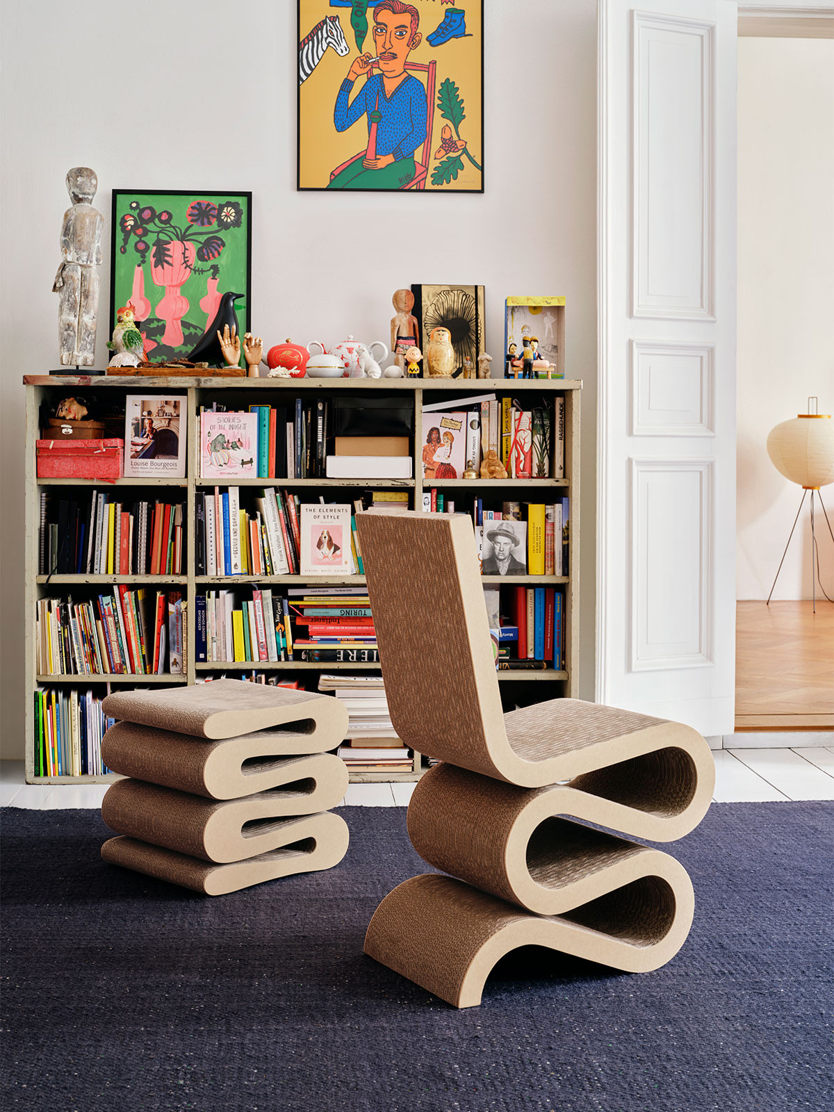 Wiggle Stool by Vitra - Iconic Frank Gehry Design in Cardboard