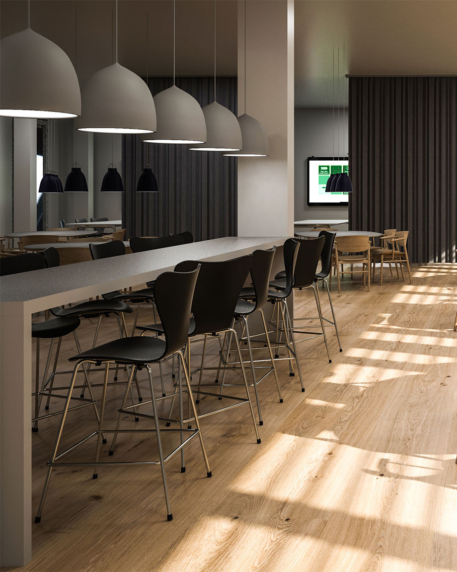 Series 7™ Barstool by Fritz Hansen - lifestyle view 2