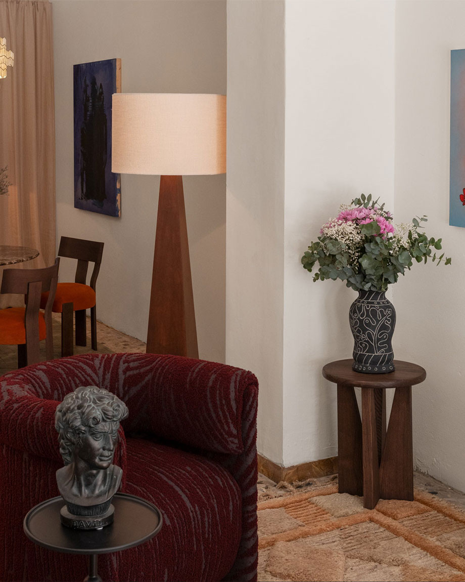 V Side Table by Dusty Deco - lifestyle view 2