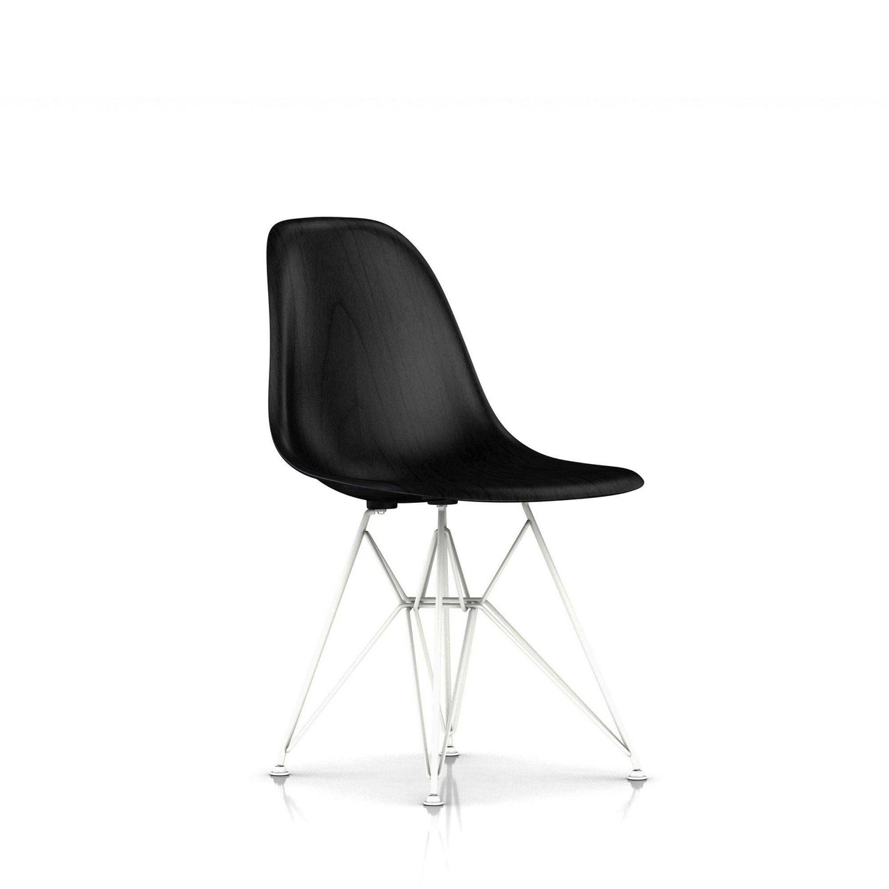 Eames® Molded Wood Side Chair - Elegant Wire Base Design by Herman