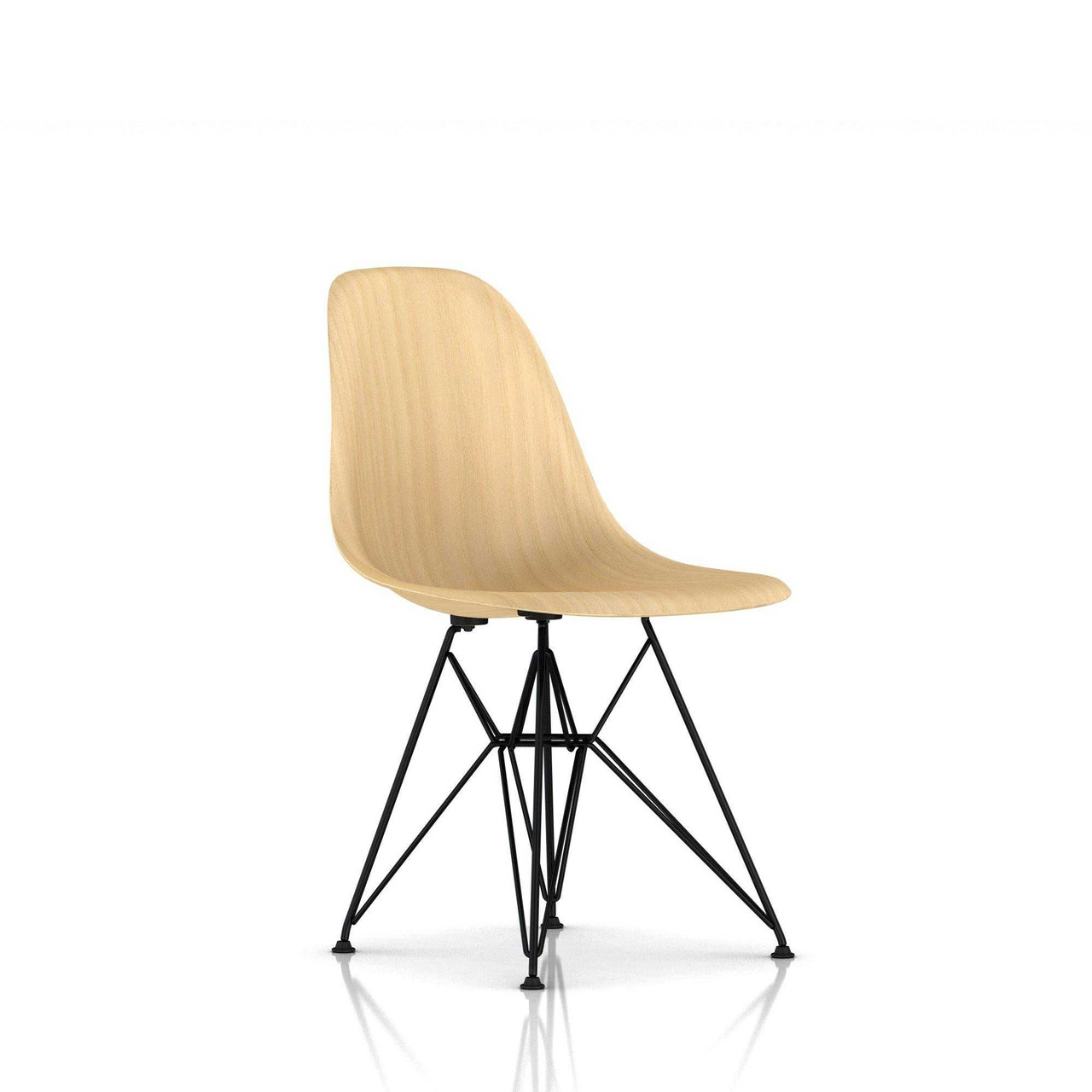 Eames® Molded Wood Side Chair - Elegant Wire Base Design by Herman