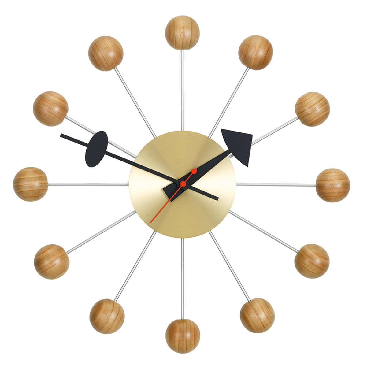White Ball Clock - Thumbnail 3