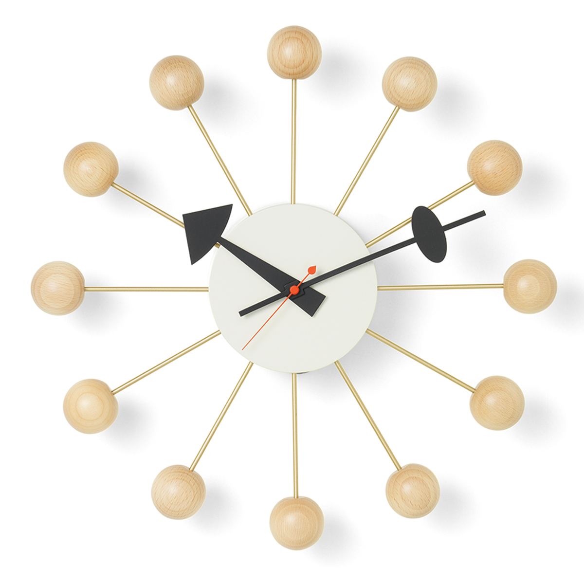 White Ball Clock - Thumbnail 2