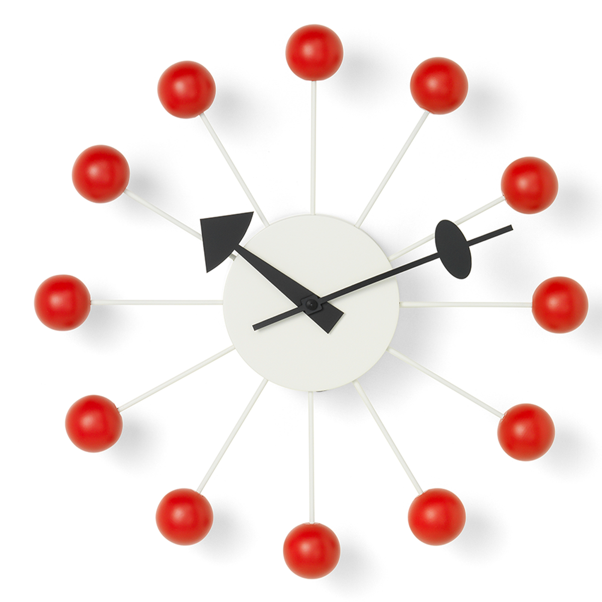 White Ball Clock