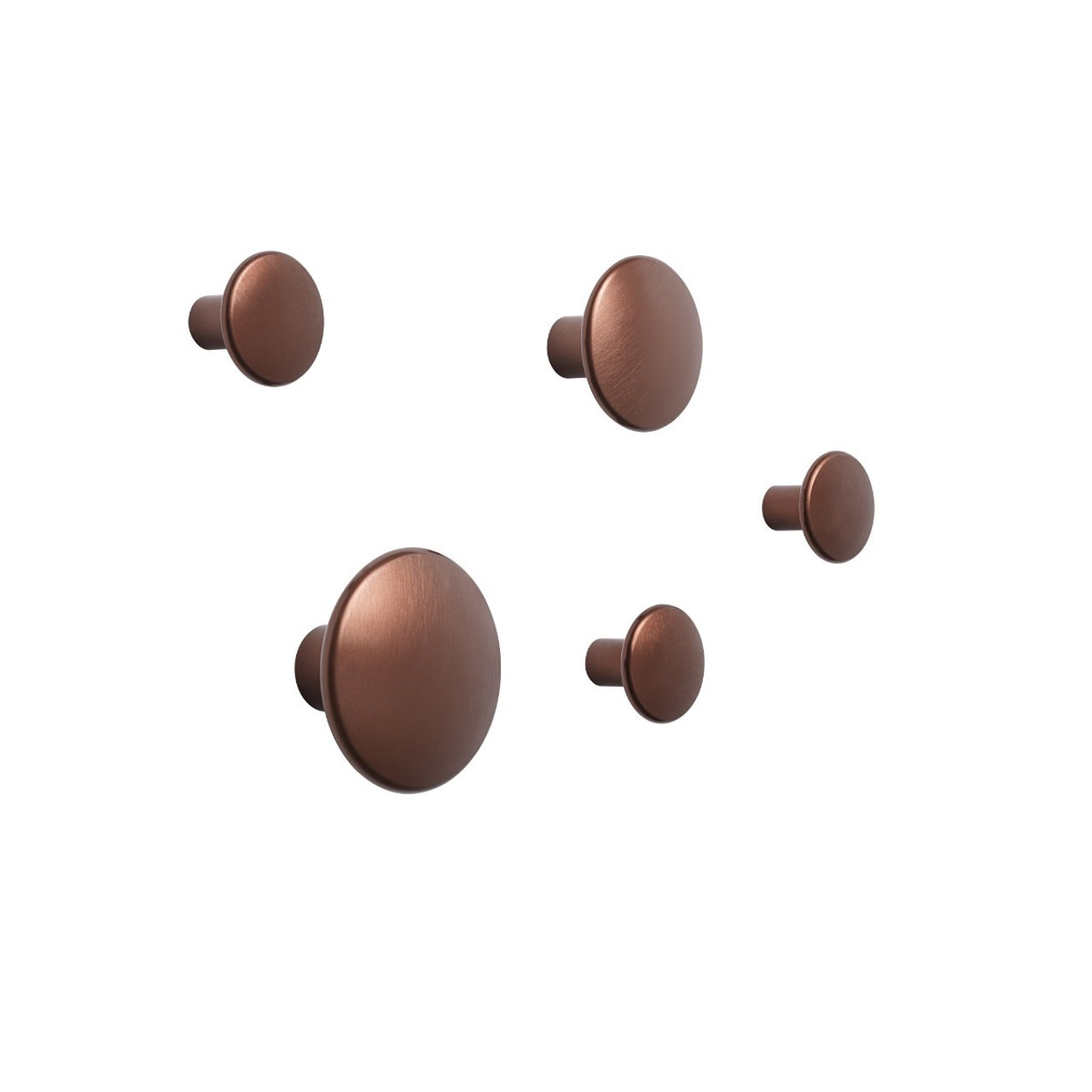 The Dots Metal Coat Hook (Set of Five) - Lekker Home