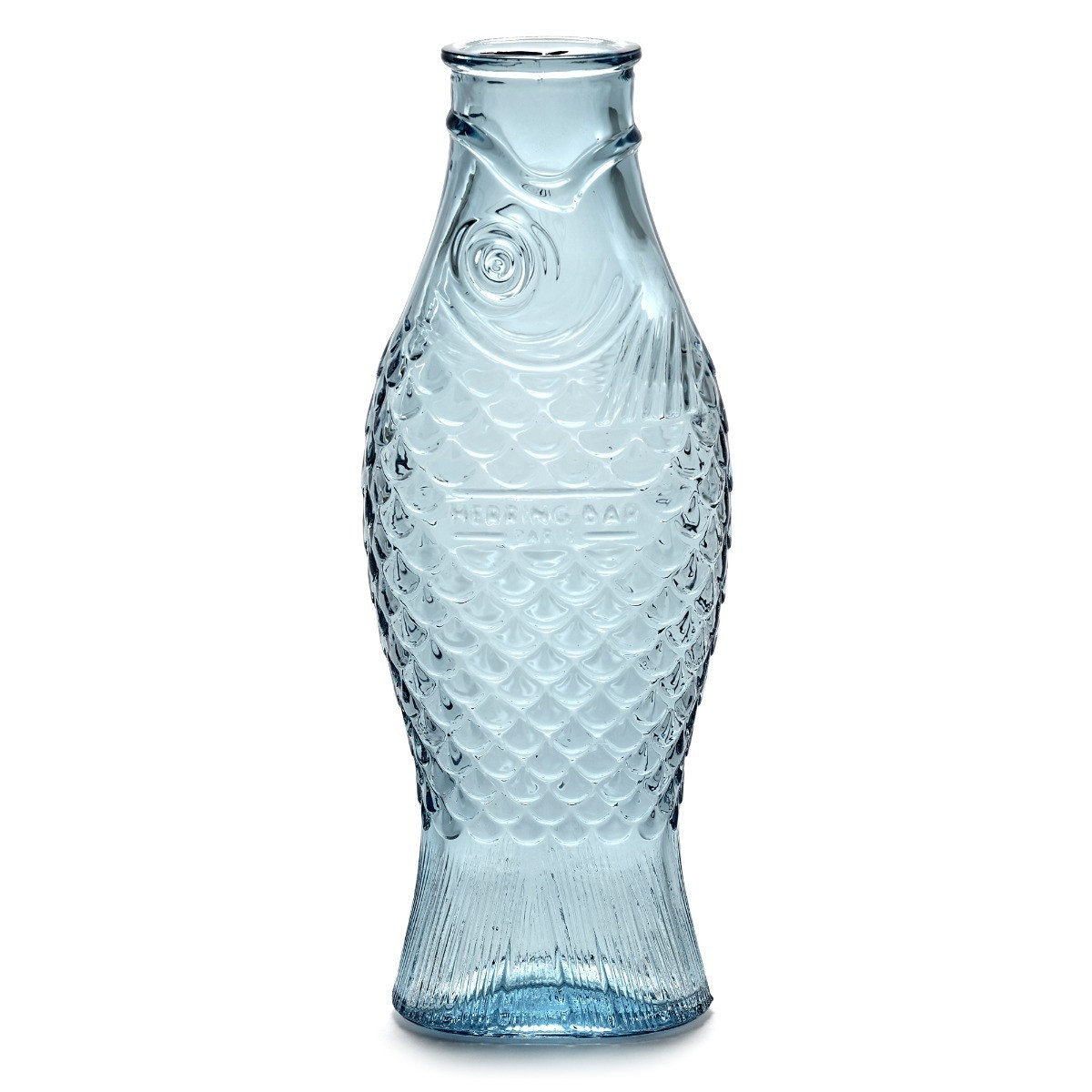 Blue Glass Fish Carafe