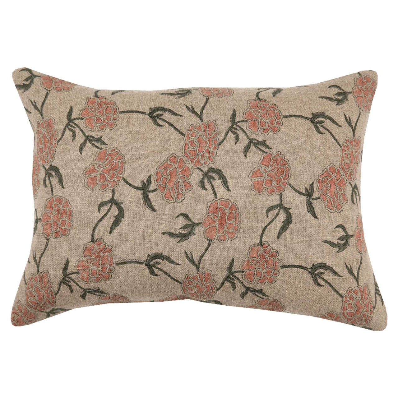 Modern Marigold Coral Lumbar Cushion