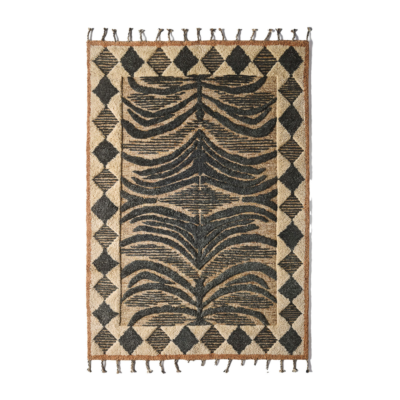Ash Black Wildcat Rug by Dusty Deco | Lekker Home Boston
