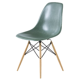 Eames® Molded Fiberglass Side Chair - Wood Dowel Base