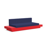 Platform Sofa with Two Tables