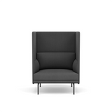 Outline High-Back Lounge Chair by Muuto - front view