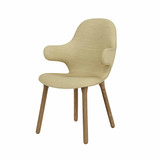 JH1 Catch Upholstered Dining Chair with Wooden Base