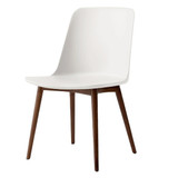 HW71 Rely Dining Chair with Wooden Base