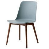 HW71 Rely Dining Chair with Wooden Base