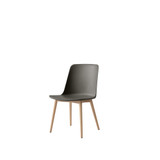 HW71 Rely Dining Chair with Wooden Base by &Tradition - front view