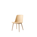 HW71 Rely Dining Chair with Wooden Base by &Tradition - front view