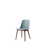 HW71 Rely Dining Chair with Wooden Base by &Tradition - front view