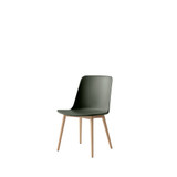 HW71 Rely Dining Chair with Wooden Base by &Tradition - front view