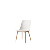HW71 Rely Dining Chair with Wooden Base by &Tradition - front view