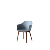 HW76 Rely Dining Armchair with Wooden Base by &Tradition - front view