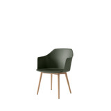 HW76 Rely Dining Armchair with Wooden Base by &Tradition - front view