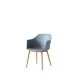 HW76 Rely Dining Armchair with Wooden Base by &Tradition - front view