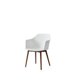 HW76 Rely Dining Armchair with Wooden Base by &Tradition - front view
