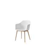 HW76 Rely Dining Armchair with Wooden Base by &Tradition - front view