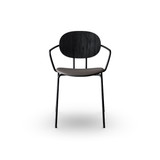 Piet Hein Dining Armchair with Upholstered Seat