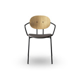 Piet Hein Dining Armchair with Upholstered Seat